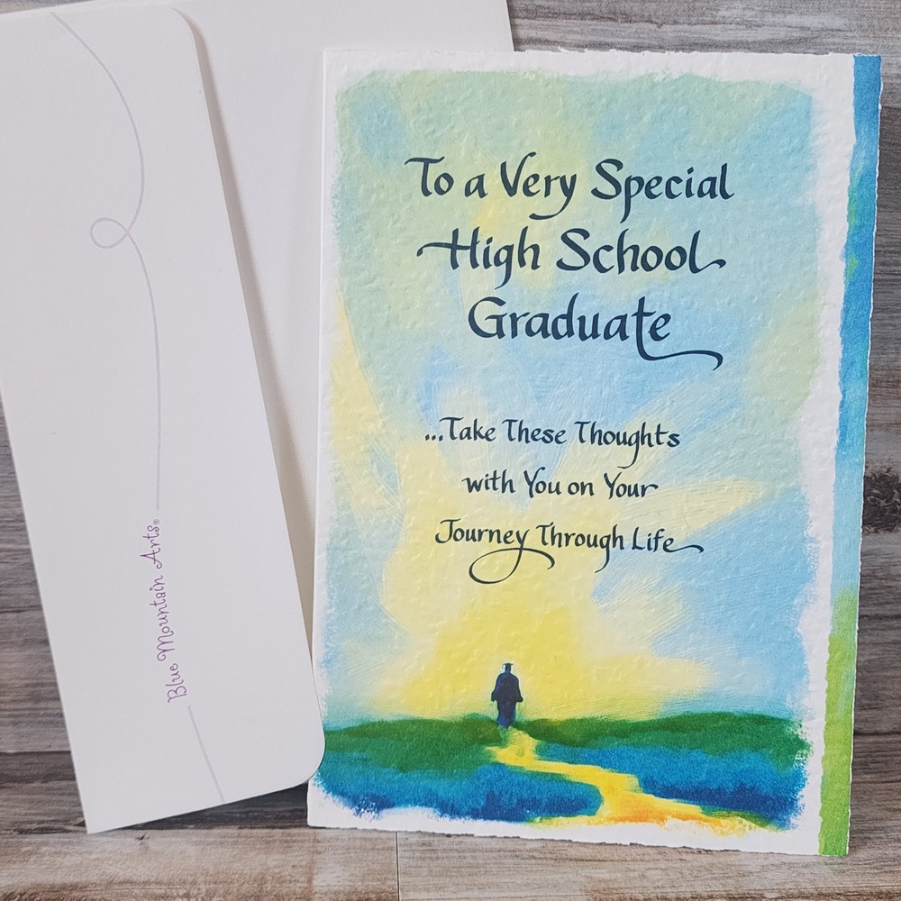 Blue Mountain Arts High School Graduate Greeting Card Jacqueline Schiff Poem